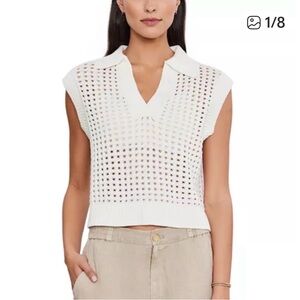 VELVET BY GRAHAM & SPENCER
Taye Cotton And Cashmere Sweater Vest XL NWT